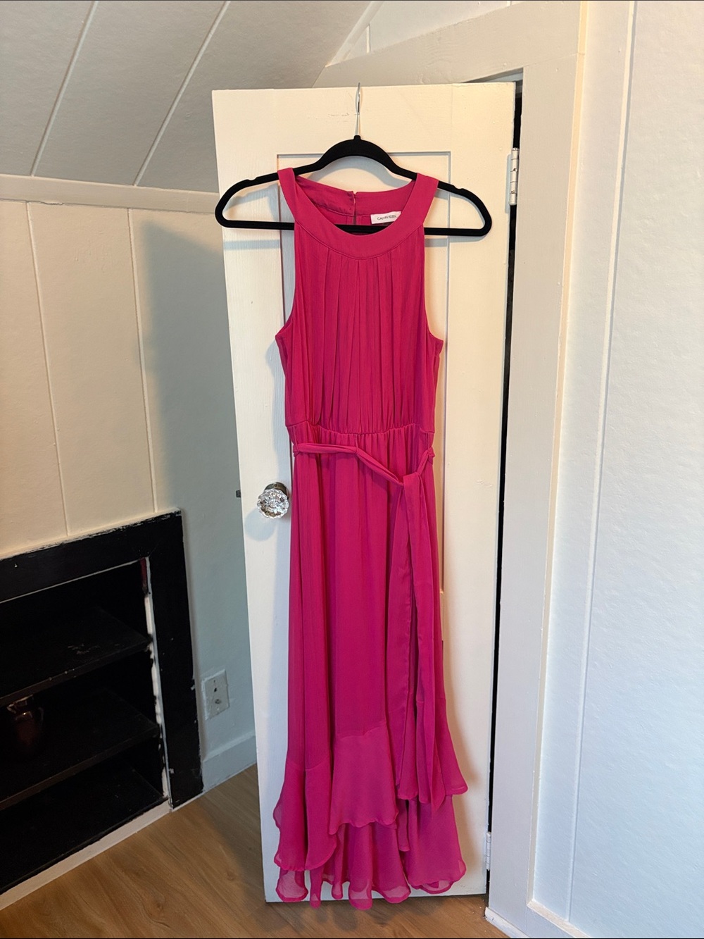 Calvin Klein Fuchsia Sleeveless Maxi Dress